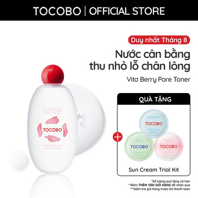 [DATE 6.2027] Nước cân bằng thu nhỏ lỗ chân lông Tocobo Vita Berry Pore Toner 150ml