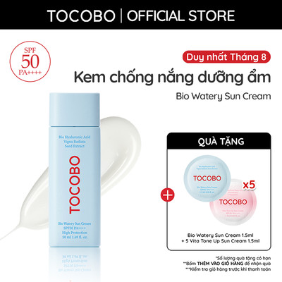[DATE 6.2027] Kem chống nắng dưỡng ẩm Tocobo Bio Watery Sun Cream 50ml SPF50 PA++++