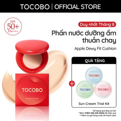 Phấn nước dưỡng ẩm thuần chay Tocobo Apple Dewy Fit Cushion SPF 50+ PA++++ 15g