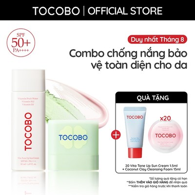 Combo chống nắng bảo vệ toàn diện cho da Vita Tone Up SPF50+ PA++++ 50ml & Mini Cica Cooling Sun Stick SPF50+ PA++++ 11g
