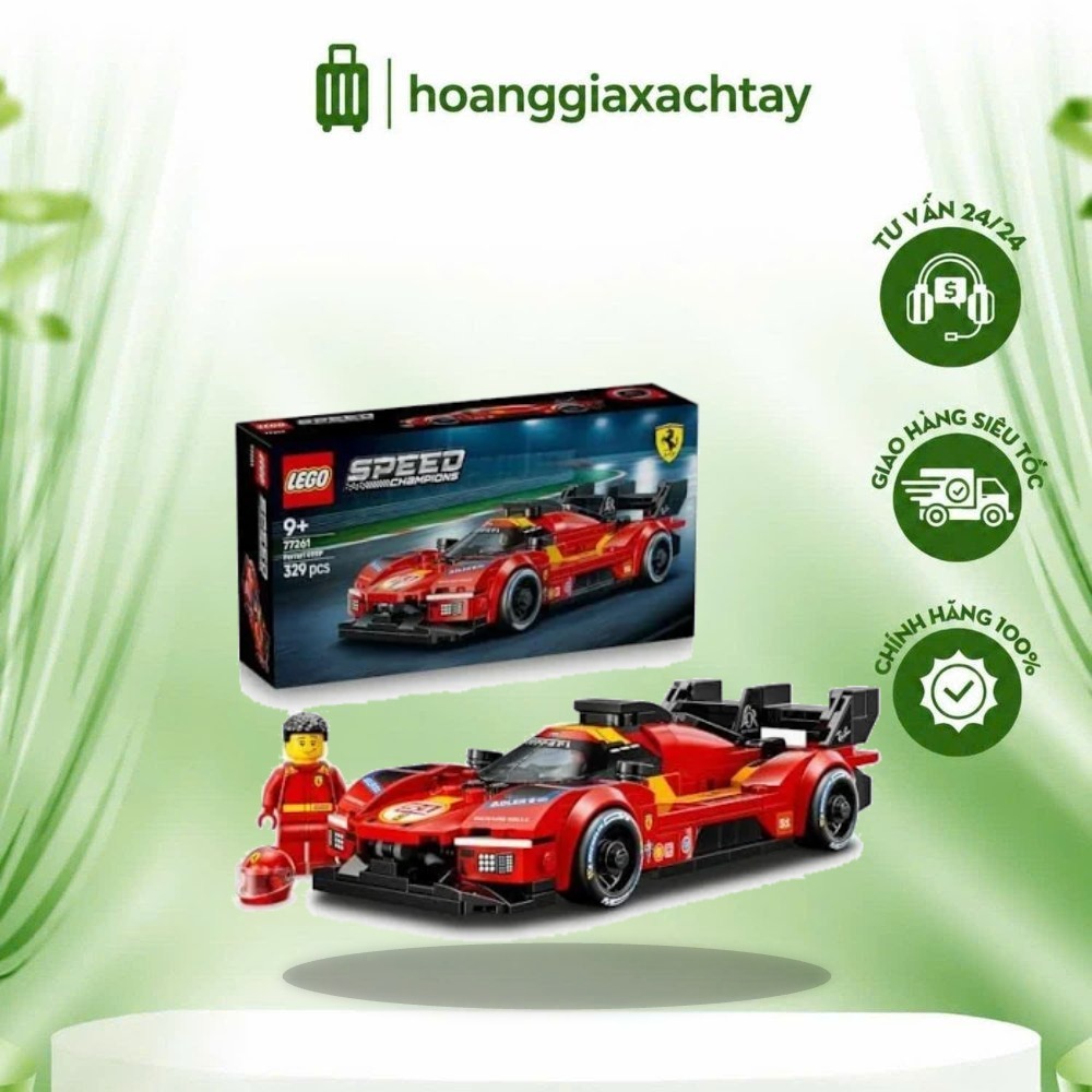 Đồ Chơi Lắp Ráp Siêu Xe Ferrari 499P LE.GO SPEED CHAMPIONS 77261 (329 chi tiết)