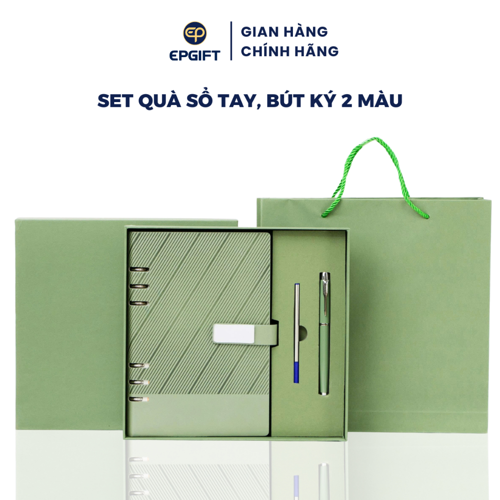 Set Quà Tặng Sổ Tay Và Bút Ký Epvina 2 Màu Tặng Thầy Cô, Doanh Nghiệp, Tốt Nghiệp
