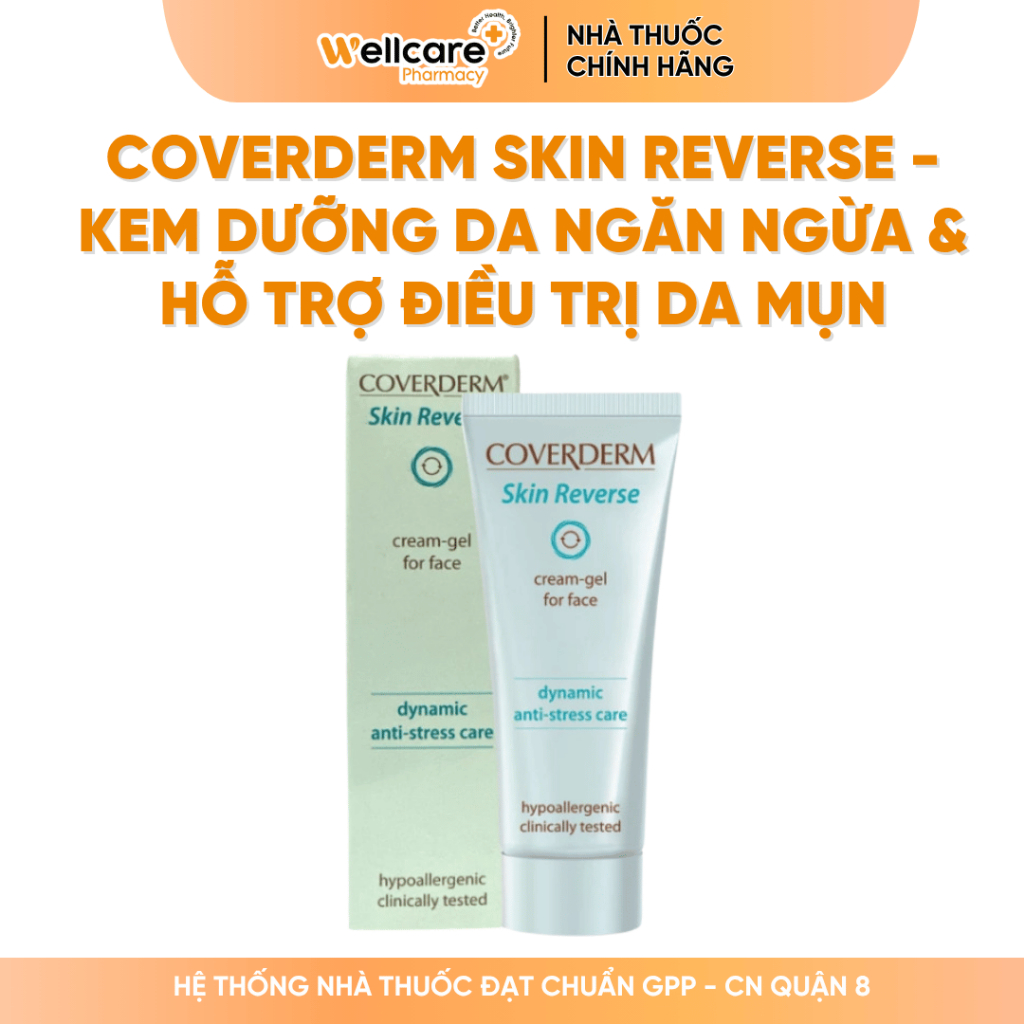 [CHÍNH HÃNG] COVERDERM Skin Reverse Kem Dưỡng Hỗ Trợ Giảm Mụn 40ml