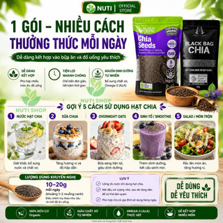 [CHẤT LƯỢNG] Hạt Chia 1KG Absolute Chuẩn Organic Sạch Đều Đẹp Ít Tạp Chất Sạch Đều Đẹp Ăn Kiêng