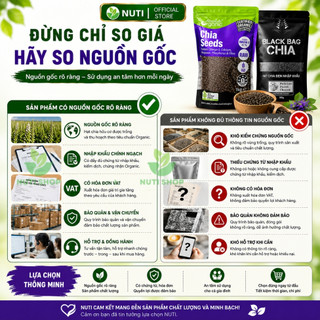 [CHẤT LƯỢNG] Hạt Chia 1KG Absolute Chuẩn Organic Sạch Đều Đẹp Ít Tạp Chất Sạch Đều Đẹp Ăn Kiêng