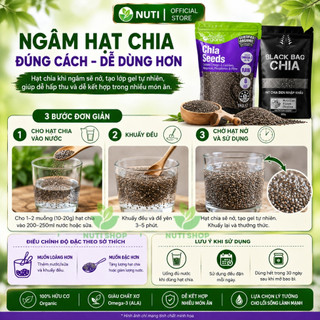 [CHẤT LƯỢNG] Hạt Chia 1KG Absolute Chuẩn Organic Sạch Đều Đẹp Ít Tạp Chất Sạch Đều Đẹp Ăn Kiêng