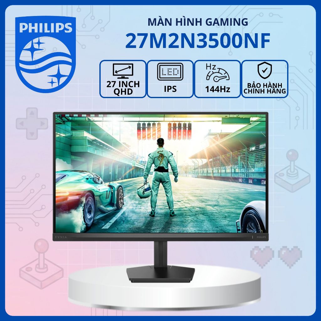 MÀN HÌNH GAMING 2K 144Hz PHILIPS 27M2N3500NF ( 27inch - IPS - QHD - 144Hz) - PHÙ HỢP GAME, GIẢI TRÍ