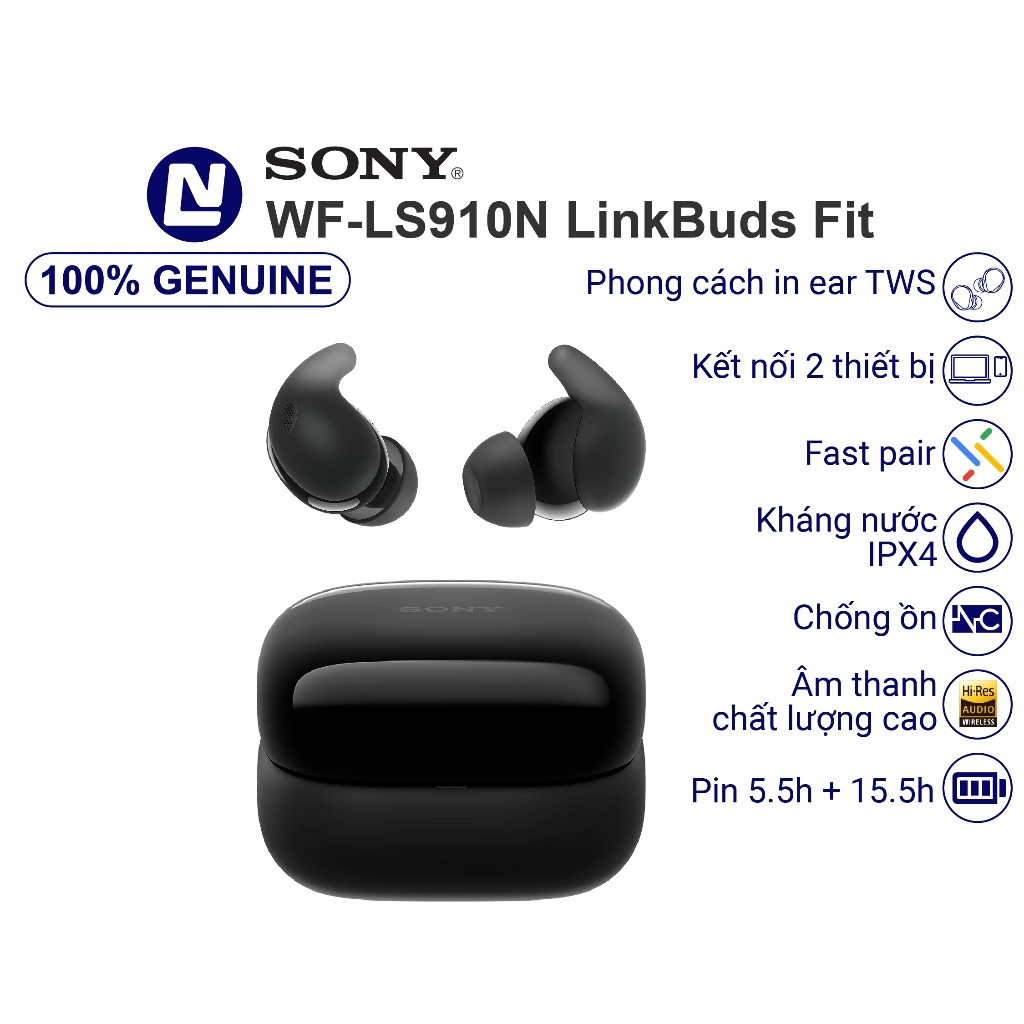 Sony WF LS910N Tai nghe không dây in ear TWS LinkBuds Fit chống ồn