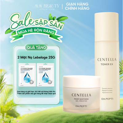 Combo Dưỡng Da Dr.Pepti Centella – Nước Hoa Hồng 180ml + Kem Dưỡng 70ml