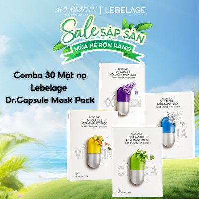 Combo 30 Mặt Nạ Lebelage Dr.Capsule Mask Pack 28gx30