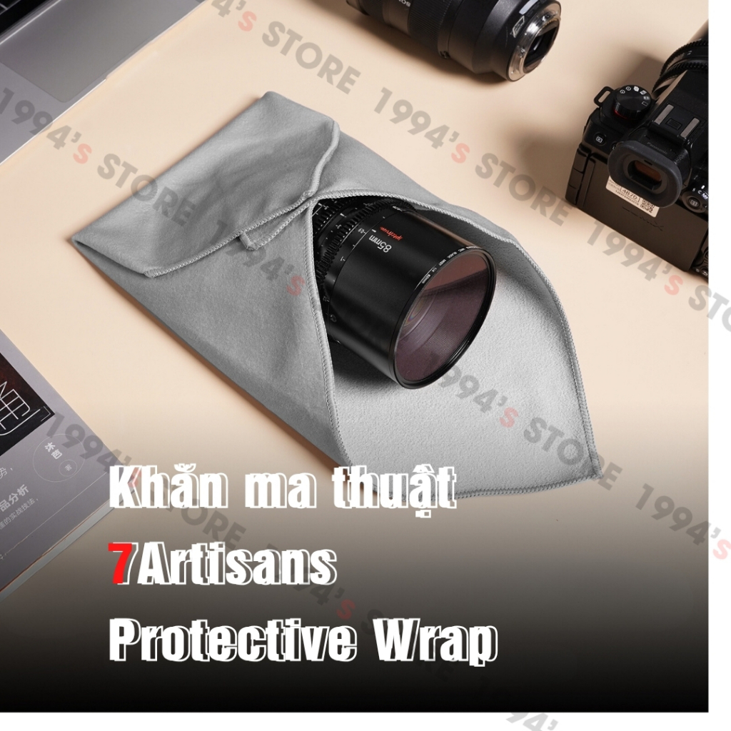 7Artisan Camera Protective Wrap - Khăn ma thuật tự dính bảo vệ và vệ sinh cho máy ảnh, ống kính, điệ