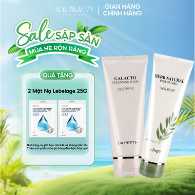 COMBO Sữa Rửa Mặt 110ml và Tẩy Tế Bào Dr.Pepti 130ml