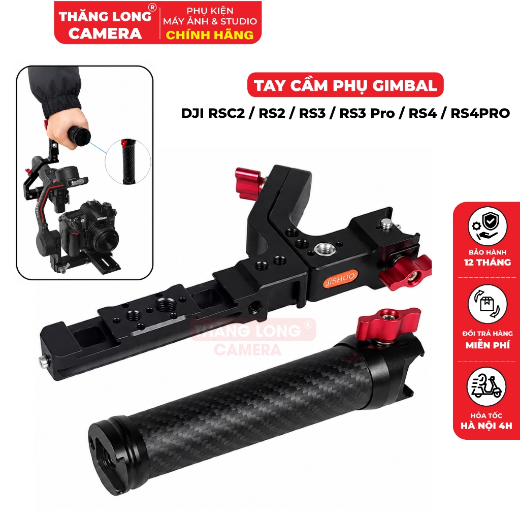 Tay Cầm Phụ Gimbal Cho DJI RS2 / RSC2 / RS3 / RS3 Pro / RS4 / RS4 Pro - Giá Đỡ Mở Rộng Gắn Phụ Kiện