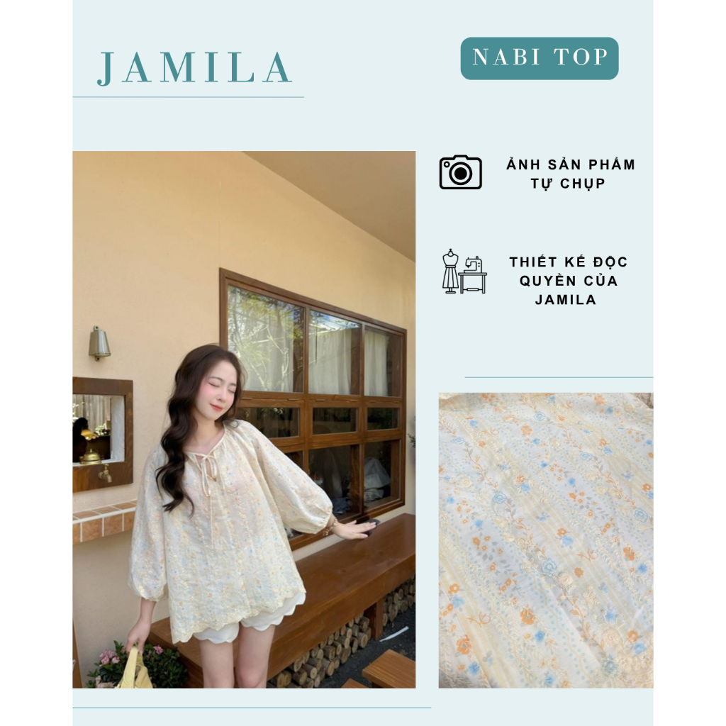 Áo babydoll nữ xinh xắn đáng yêu - Nabi top | JAMILA |