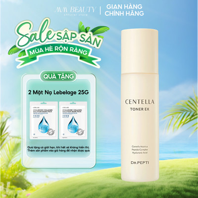 Nước hoa hồng dưỡng da Căng Bóng Dr. Pepti - Centella Toner  EX 180ml