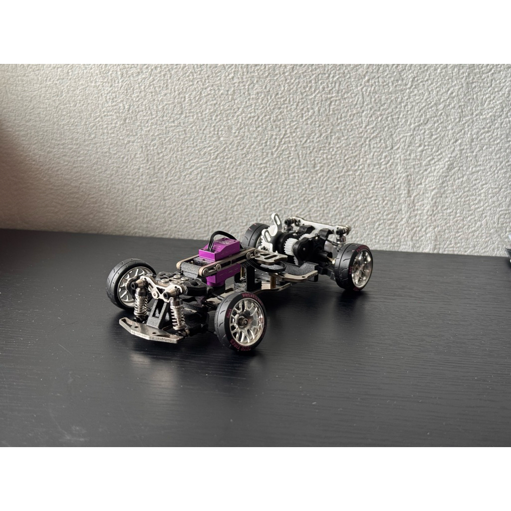 Xe Drift Mini 1/24 Kit  CNC – Khung Inox304 + 3D Print – Dành Cho RC Drift