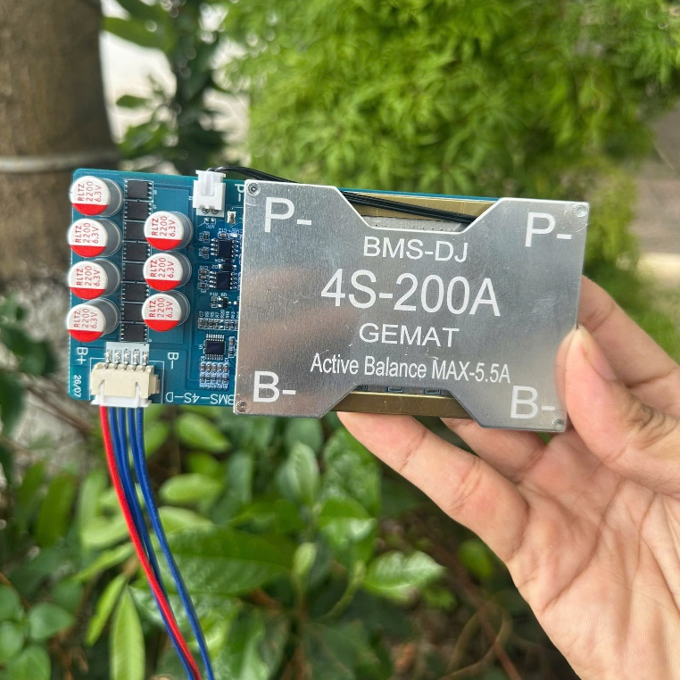 Mạch BMS DJ 4S 200A Và 4S 400A Cân Bằng Chủ Động 5.5A Chuyên Dùng Cho Bình Kích Cá Lưu Trữ Mạch Chốn