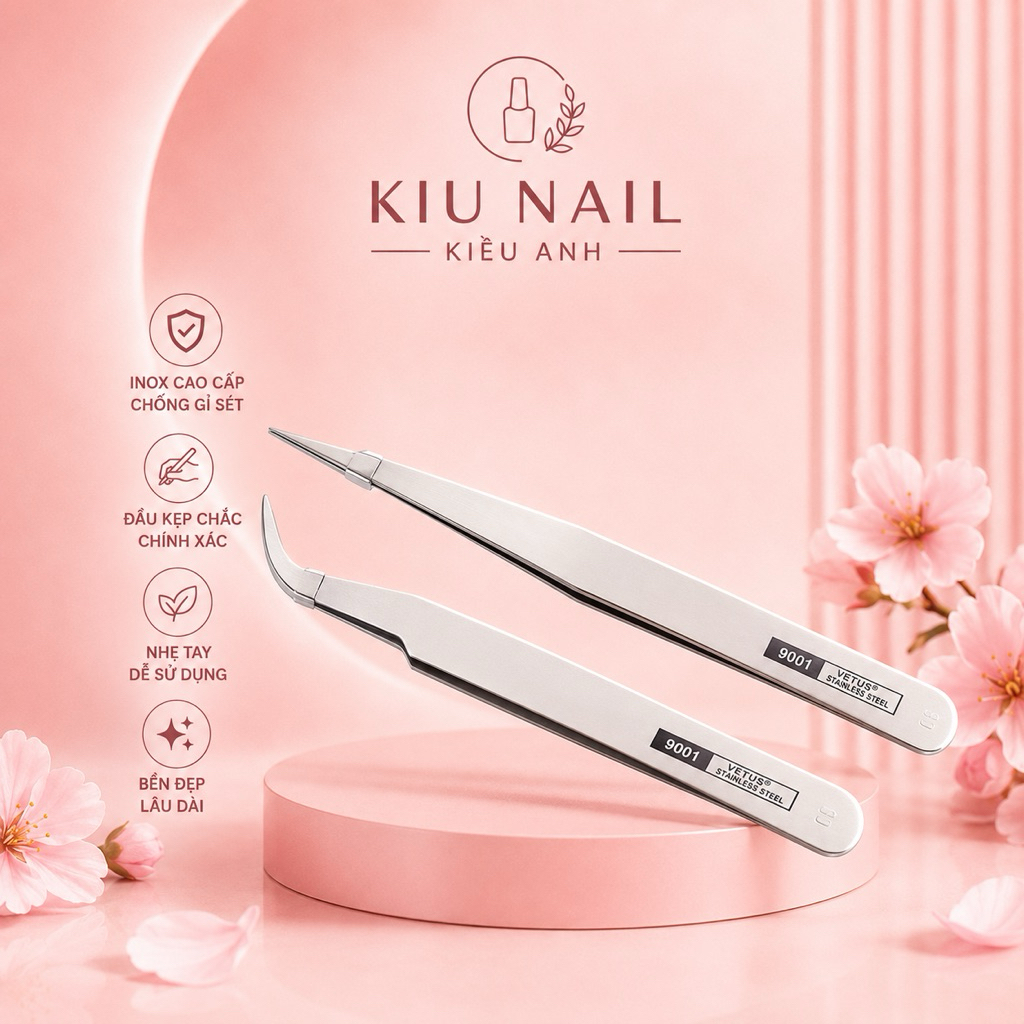 Nhíp Gắp Phụ Kiện Làm Nails – Nhíp Thẳng & Cong Chuyên Dụng Làm Nail, Gắp Đá Trang Trí Móng