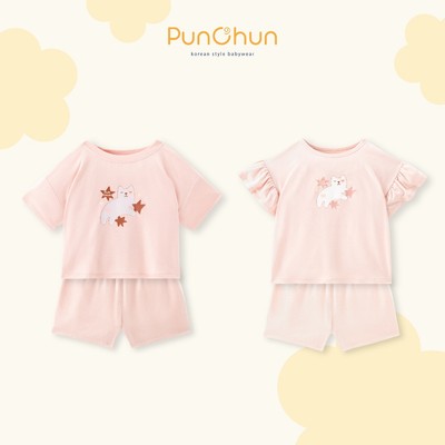 [PUNCHUN 6M-5Y] Bộ cộc tay, tay bèo Punchun Magic cho bé gái
