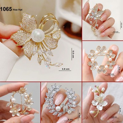 GOTI Ghim Cài Áo Dành Cho Nữ Kiểu Ghim Cài Áo Hoa Đá Hạt Sang Trọng Quý Phái 1065