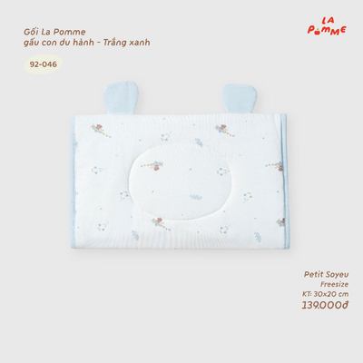 Gối La Pomme gấu con du hành - Sợi Petit Soyeu thoáng mát  - Bé trai - Freesize
