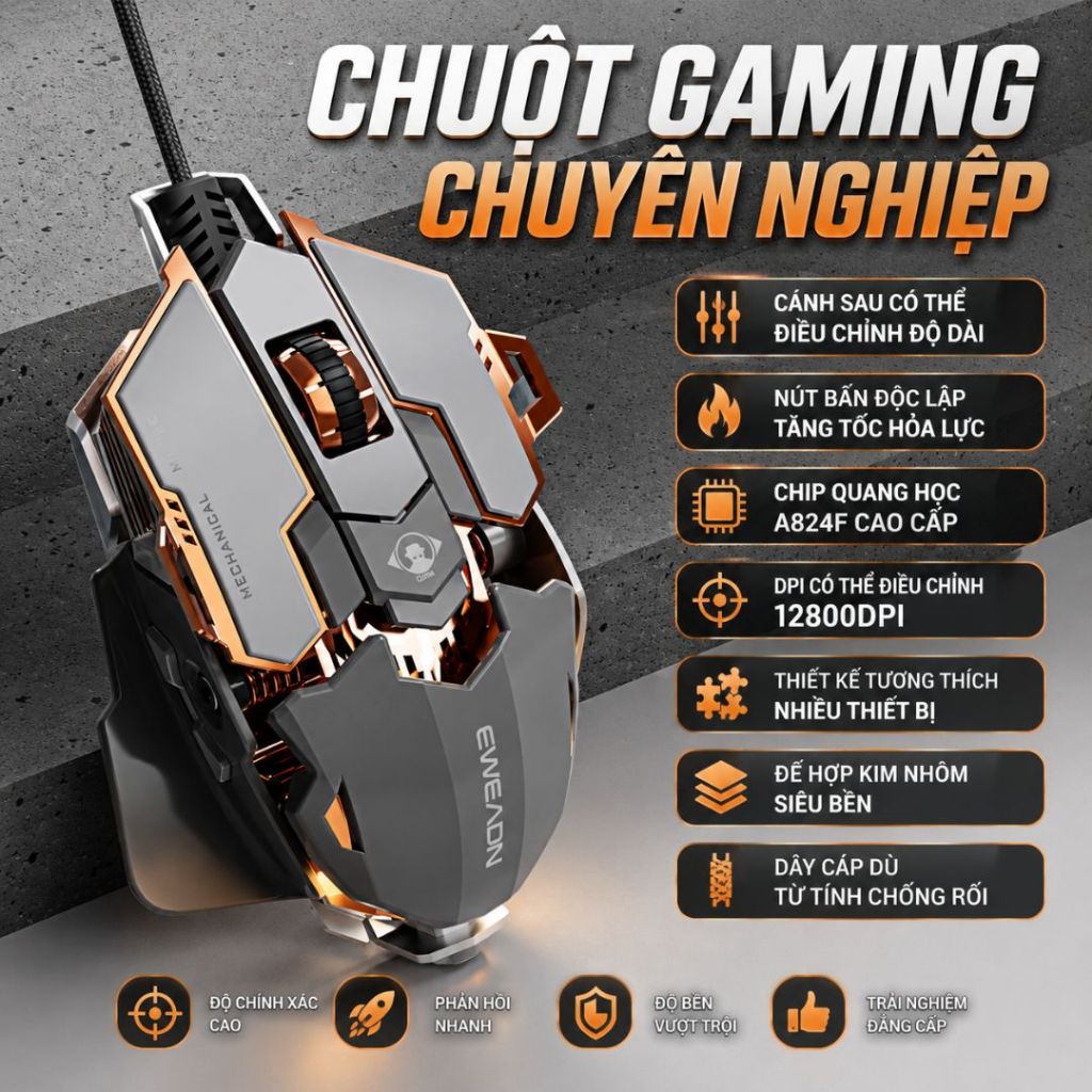 Chuột chơi game cao cấp MK300