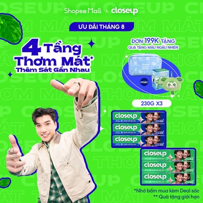 Combo 3 Kem Đánh Răng Closeup Cho Hơi Thở Thơm Mát Bất Tận 230G/Tuýp