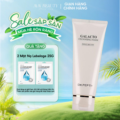 Sữa Rửa Mặt Dịu Nhẹ, Cấp Ẩm Cho Mọi Loại Da Dr.Pepti Galacto Cleansing Foam 110ml
