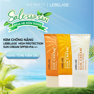 Kem Chống Nắng LEBELAGE SPF50+ PA+++ Kiềm Dầu Nâng Tone Da 30ml