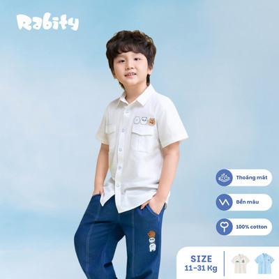  Áo sơ mi ngắn tay bé trai Rabity 102.003