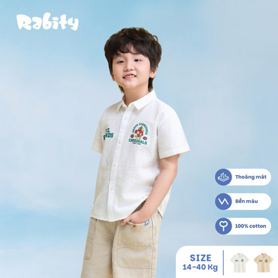  Áo sơ mi ngắn tay bé trai Rabity 902.043