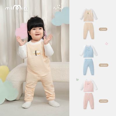 (NỀN TĂNG SIZE) Bộ dài tay Mềm Mịn by La Pomme hóa thân ngộ nghĩnh -  Sợi Cloud Cotton mềm êm - Bé trai/gái - 6M - 3Y