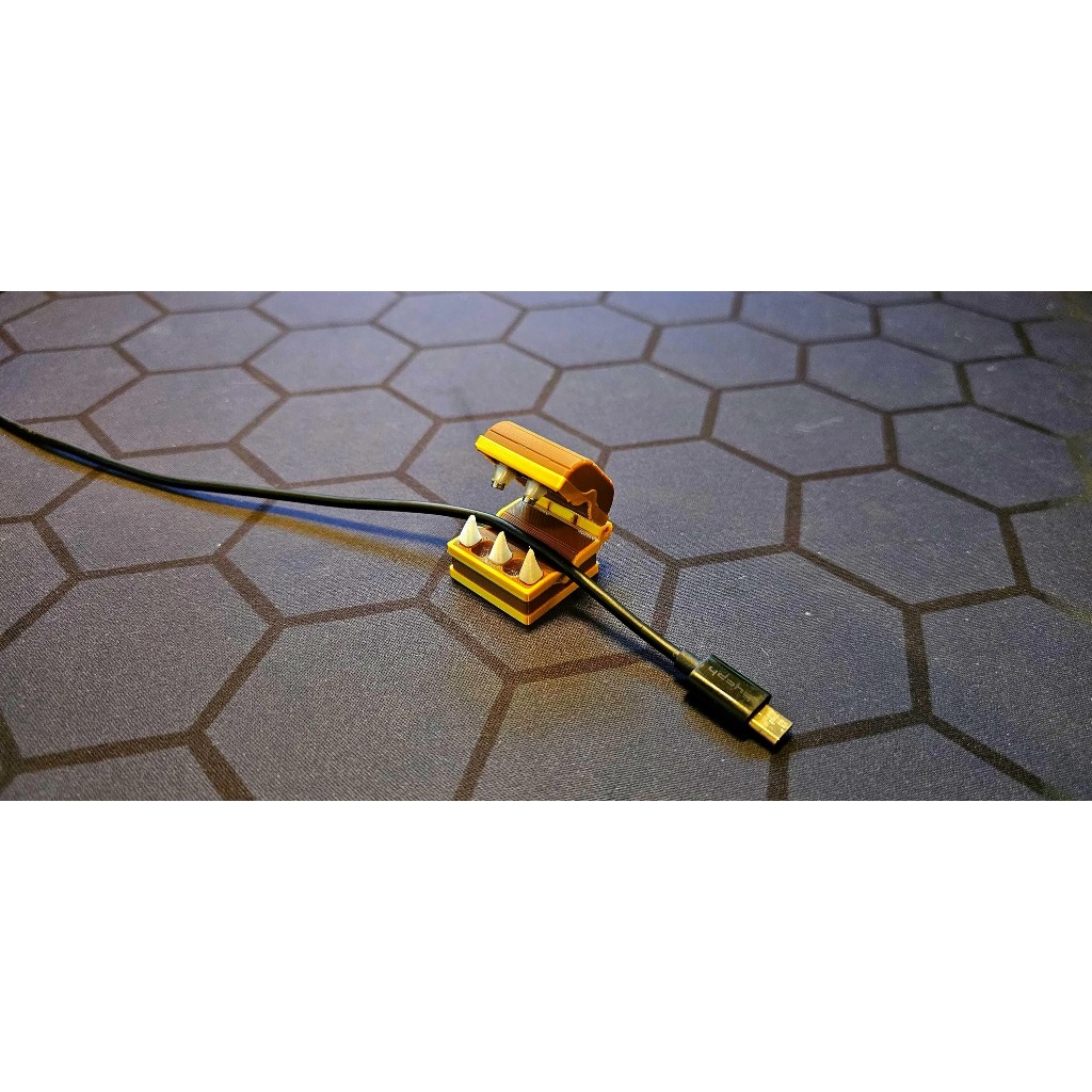 Mimic Cable Holder – D&D Inspired Desk Organizer with Magnetic Closure