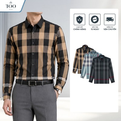 [NEW] Áo Sơ Mi Nam Không Nhăn Dài Tay TQQ Chất Liệu Mềm Mịn Dáng Slimfit Sang Trọng K598CSB