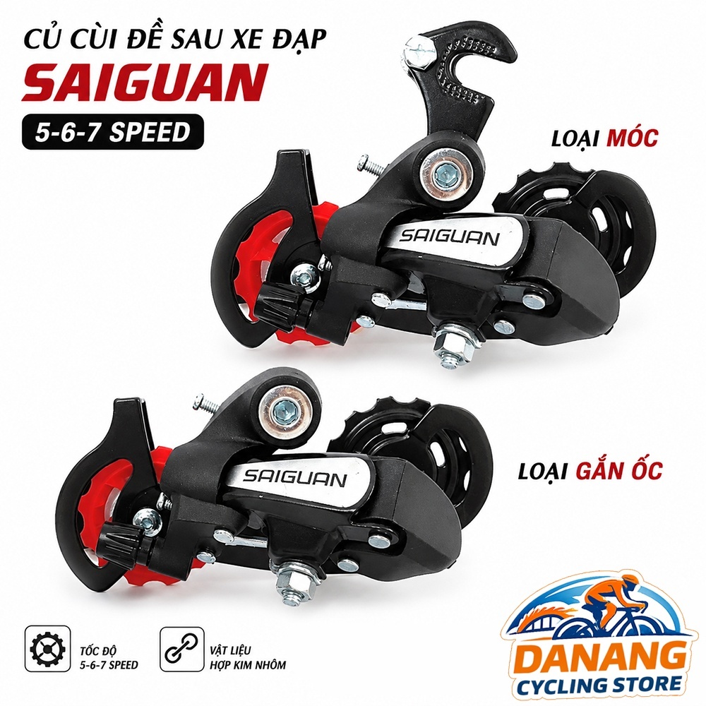 Củ Cùi Đề Sau Xe Đạp SAIGUAN 5 / 6 / 7 Tốc Độ – Cùi Đề Sau Thay Thế