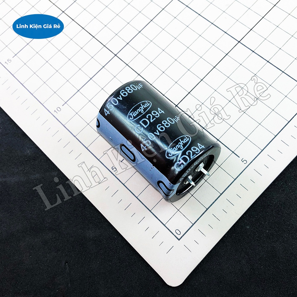 Tụ Hóa 680uF 450V Chân Cứng  35x50mm