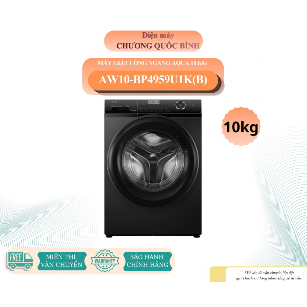 Máy Giặt Aqua Inverter 10 Kg AW10-BP4959U1K(B)