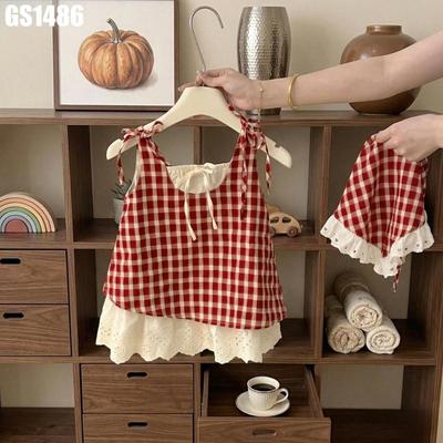 Set Váy 2 Màu Kiểu Kèm Khăn Chùm Đầu Cho Bé Gái 1 2 3 4 5 Tuổi MINTSCLOSET Quảng Châu - GS1424 GS1487