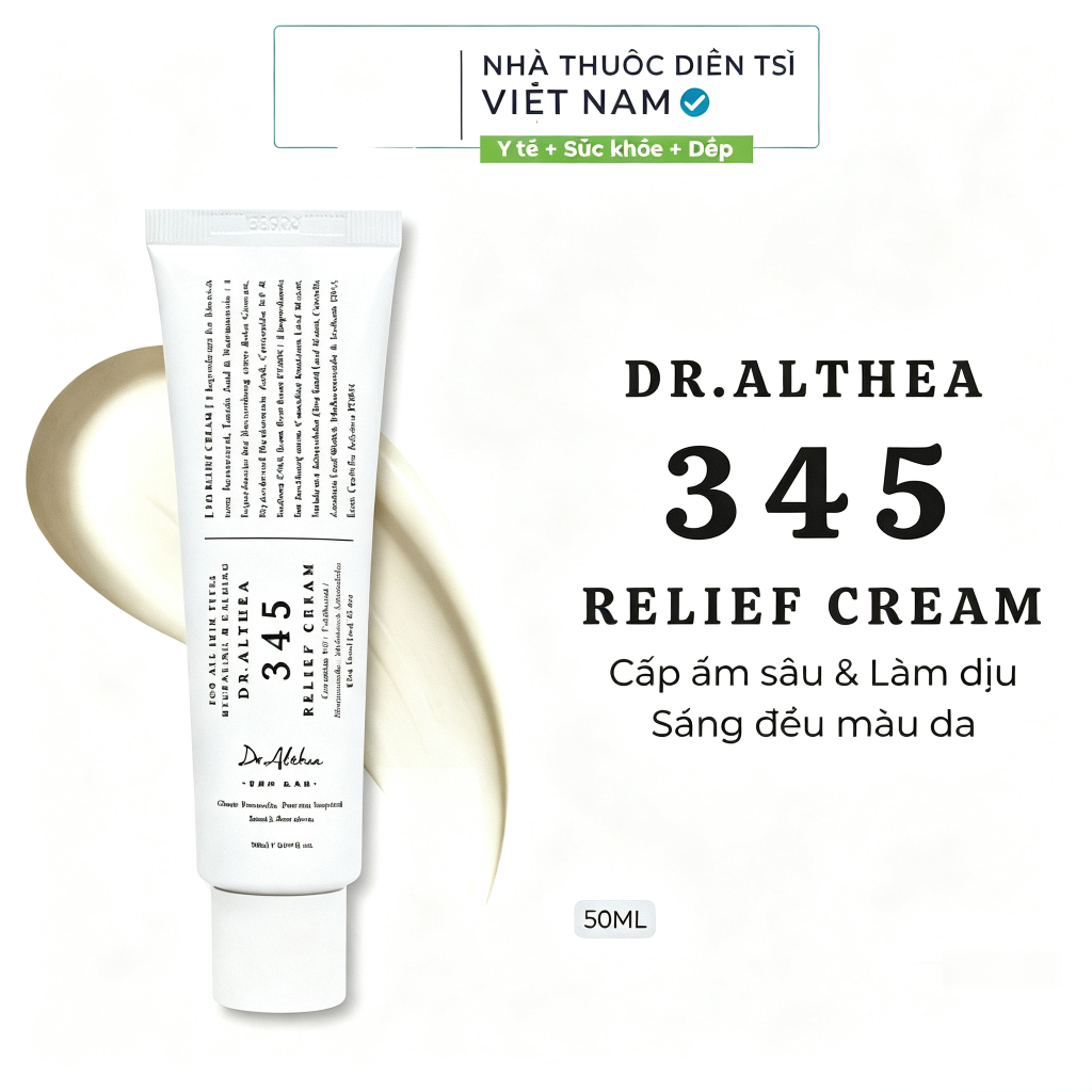Kem dưỡng da Dr.Althea 345 Relief Cream, kem dưỡng ẩm dịu nhẹ