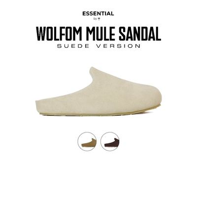 ( TĂNG 1 SIZE NẾU CHÂN BÈ ) DA LỘN THE ESSENTIAL WOLFORM MULE SANDAL ( mẫu mới 2026 )