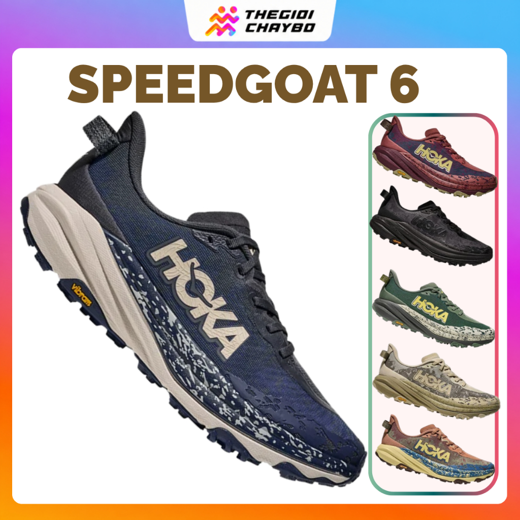[Deal 20%] Hoka Speedgoat 6 - Giày Chạy Bộ Đế Bám Địa Hình Hoka Nam Nữ