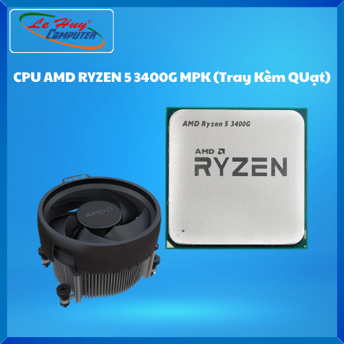 CPU AMD Ryzen 5 3400G MPK (Tray Kèm Quạt) - Hàng Chính Hãng