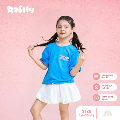   Chân váy bí lưng chun đính nơ bé gái Rabity 955.029