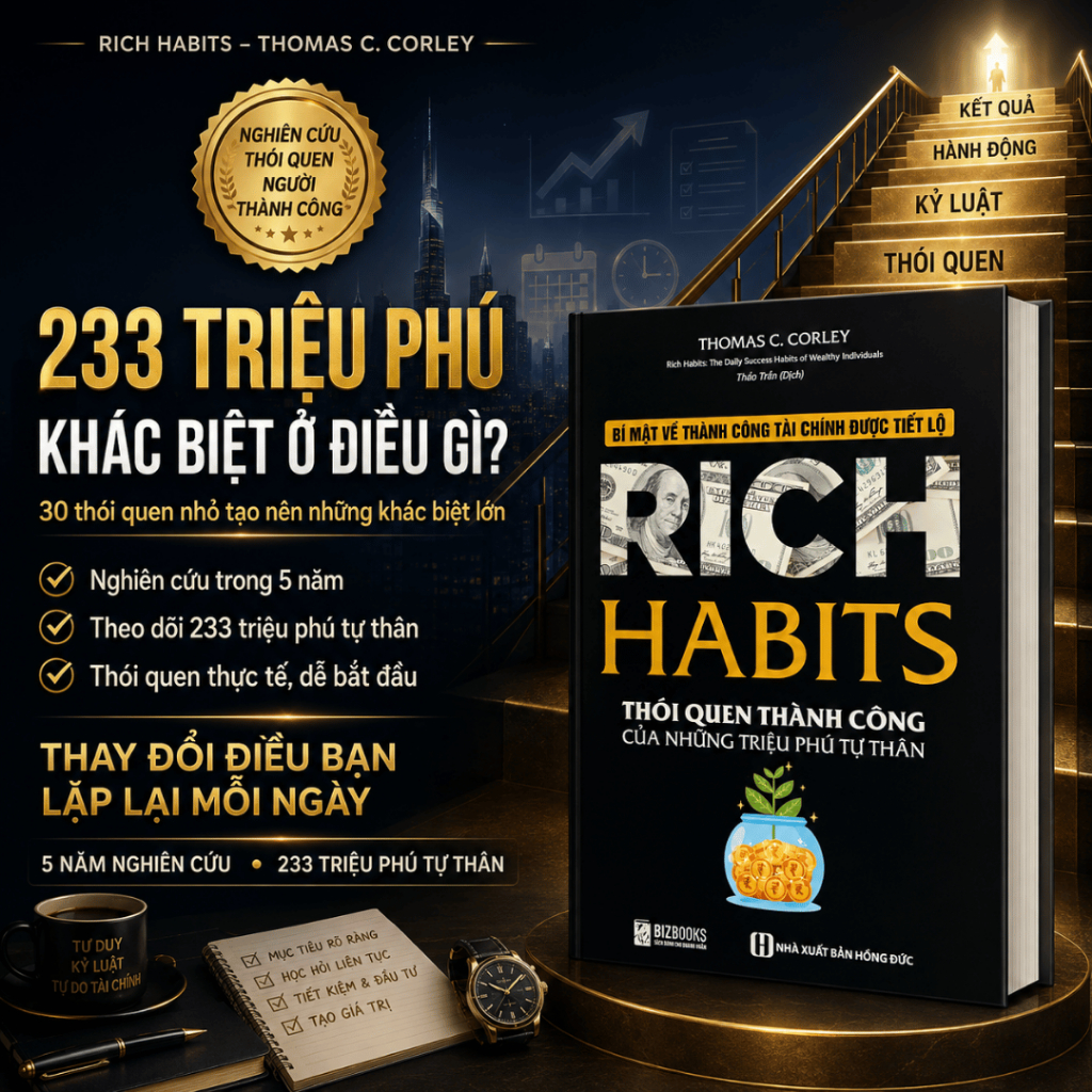 Rich Habits - Thói Quen Thành Công Của Những Triệu Phú Tự Thân - Sách Hay Làm Giàu Nên Đọc