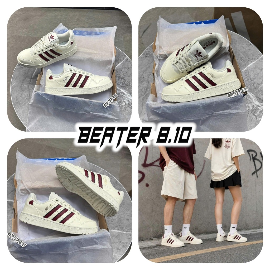 Giày Adidas NY 90 Off White Collegiate Burgundy - H04429 | Beater 8.10