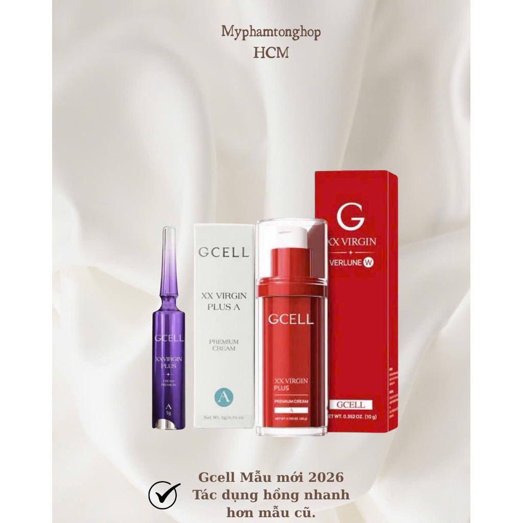 [Hỏa tốc HCM] Kem Làm Hồng Nhũ Hoa Gcell Xx Virgin 5g/10g