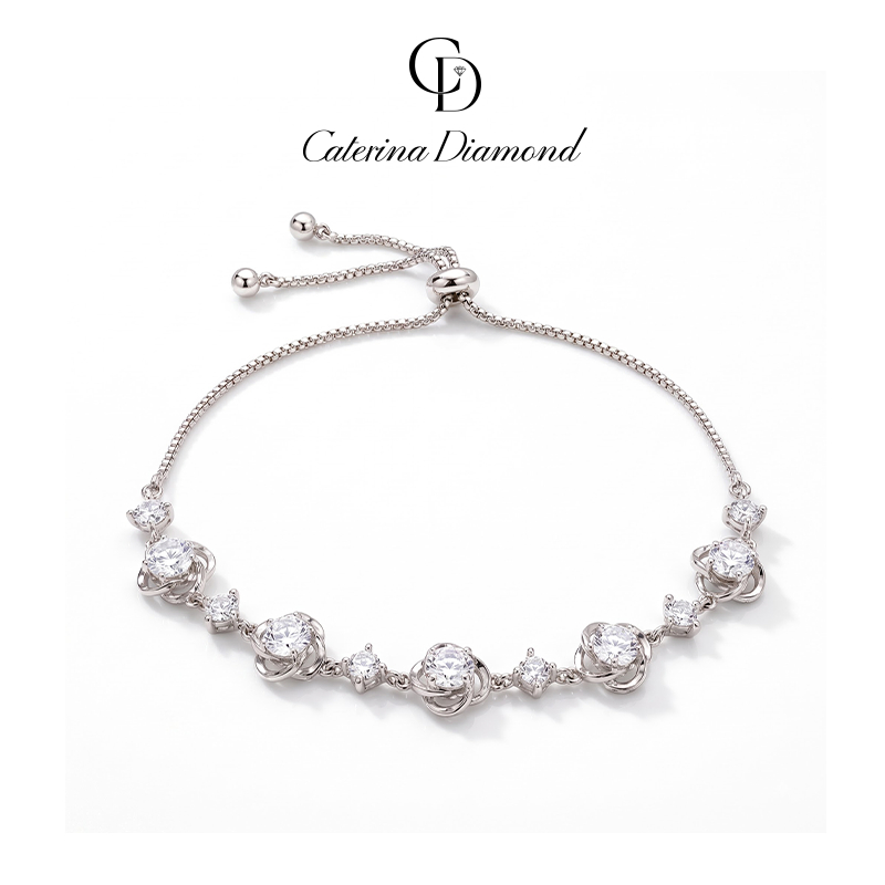 Vòng Tay Kim Cương Moissanite Caterina Diamond Roselle Bloom DB060