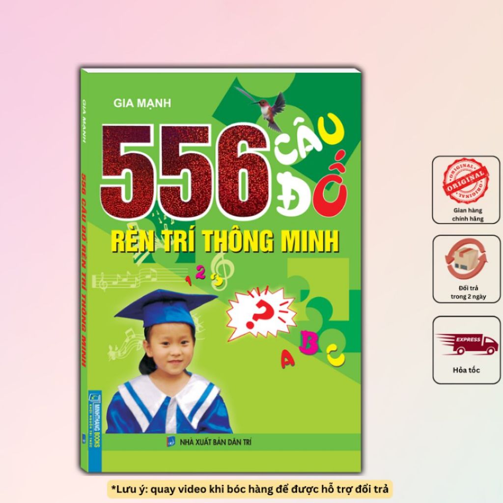 Sách - 556 Câu Đố Rèn Trí Thông Minh