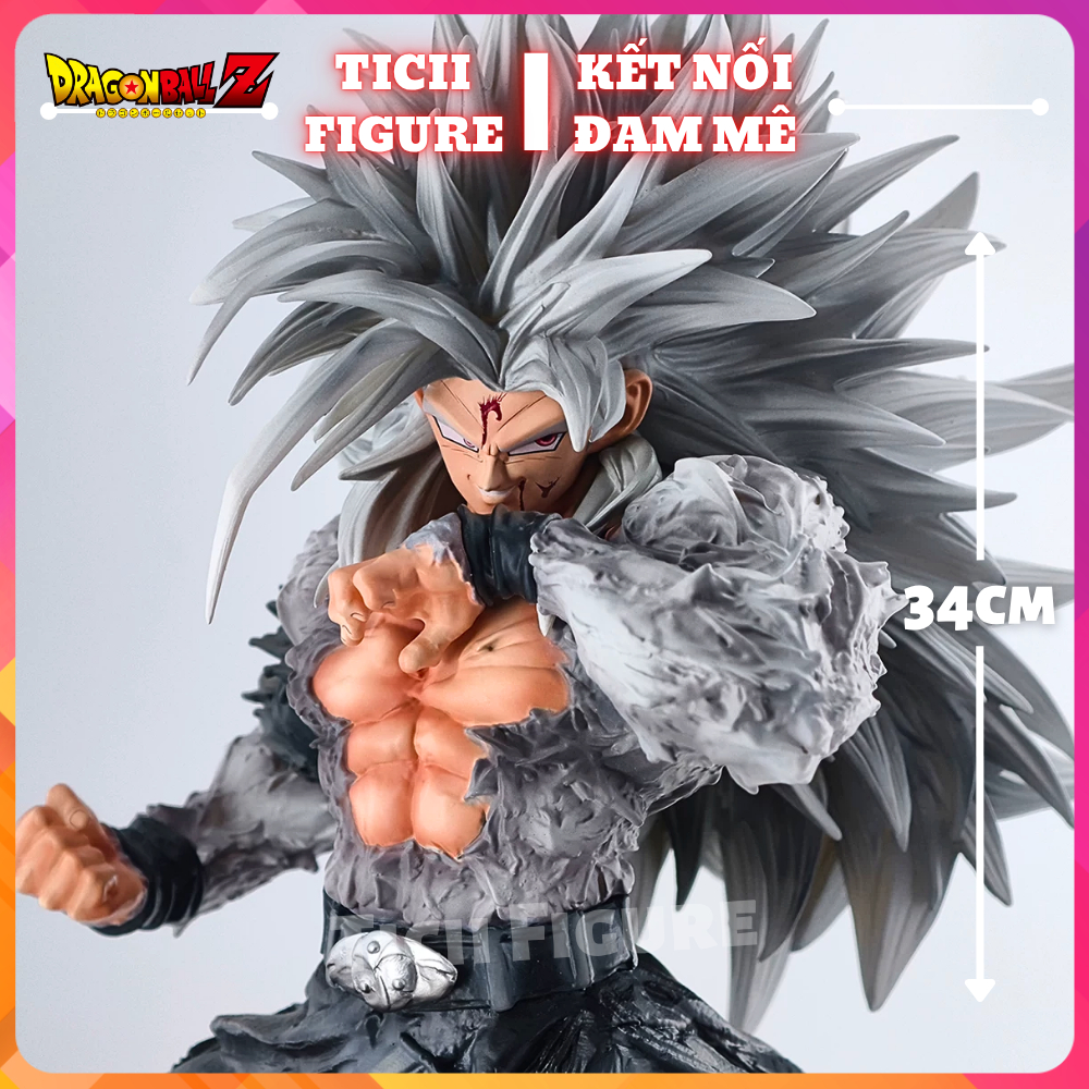 (Có sẵn) Mô hình Goku SSJ5 JT 36cm hàng mới siêu nét - Figure Dragon Ball