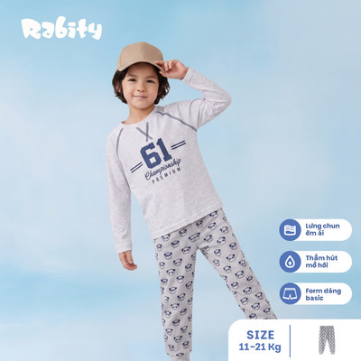 Quần thun dài bé trai Rabity 93746